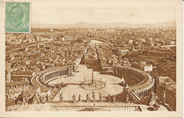 PC40892 Roma. Piazza S. Pietro E Panorama Della Citta Preso Dalla Cupola. A. Scr - Monde