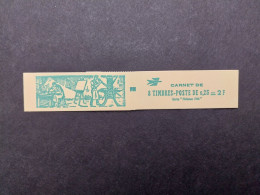 Carnet 1964 N°1331-C3A Type Coq De Decaris 8x0.25f Couverture 2F  Série " Philatec 1964 " - Old : 1906-1965