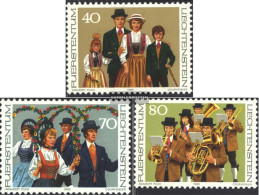 Liechtenstein 754-756 (complete Issue) Unmounted Mint / Never Hinged 1980 Costumes - Ungebraucht