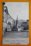 GERAARDSBERGEN -  GRAMMONT  -  La Fontaine Du Marbot - Grand Place  (beschaagde Kaart) - Geraardsbergen