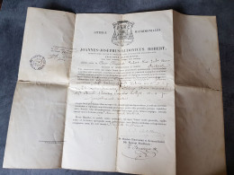 Document établit Par La Paroisse Bon Pasteur A Marseille Pour Le Batêmes D Un Enfant Réalisé En 1899 - Religión & Esoterismo