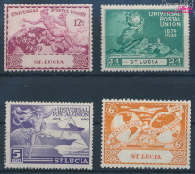 St. Lucia 134-137 (kompl.Ausg.) Postfrisch 1949 75 Jahre UPU (10364172 - St.Lucie (1979-...)