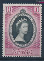 Malaysia - Perlis Postfrisch Krönung 1953 Krönung  (10364125 - Perlis