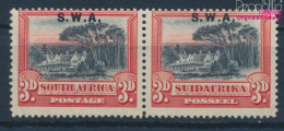 Namibia - Südwestafrika 118-119 Waagerechtes Paar Postfrisch 1927 Aufdruckausgabe (10363516 - Namibia (1990- ...)