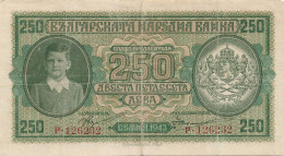 BULGARIE - 250 LEVA 1943 - Bulgaria