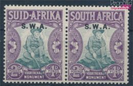 Namibia - Südwestafrika 176-177 Waagerechtes Paar Mit Falz 1935 Voortrekker-Marken (10363501 - Namibië (1990- ...)