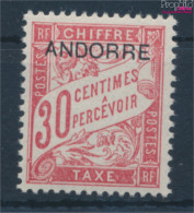 Andorra - Französische Post P3 Postfrisch 1931 Portomarken (10363042 - Nuovi