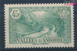 Andorra - Französische Post 60 Mit Falz 1937 Landschaften (10363019 - Nuovi