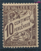 Andorra - Französische Post P18 Mit Falz 1937 Portomarken (10363011 - Ongebruikt