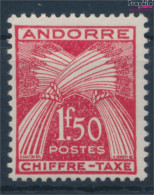 Andorra - Französische Post P25 Mit Falz 1943 Portomarken (10363009 - Ungebraucht