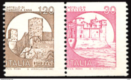 Castelli Lire 120 + 30 Bobina  Varietà Dentellatura - Variedades Y Curiosidades