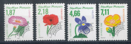 Préo N°240 à 243** Fleurs - 1989-2008