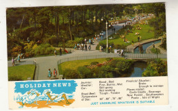 CM40. Postcard. Central Gardens, Bournemouth. Holiday News... Just Underline!! - Bournemouth (from 1972)