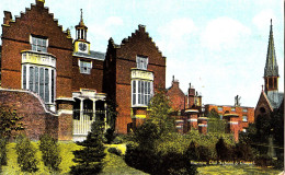 CM74. Vintage Postcard. Harrow. Old School And Chapel. London - Londres – Suburbios