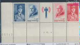 Frankreich 581-584 Fünferstreifen (kompl.Ausg.) Postfrisch 1943 Marschall Pétain (10354761 - Unused Stamps