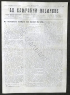 Giornale Agraria - La Campagna Milanese - N. 3 - 1947 - Mungitura Bovini - Other & Unclassified