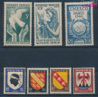 Frankreich 752-755,763-764,771 (kompl.Ausg.) Postfrisch 1946 Wappen, Frieden, UNESCO (10353311 - Neufs