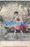 226148 ART ARTE WOMAN AND VERY BABY POSTAL POSTCARD - Unclassified