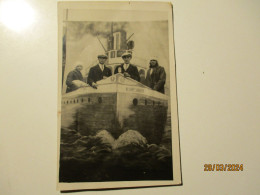 PHOTO MONTAGE ,  MEN AND WOMEN WITH BOTTLE OF WINE ON SHIP   , 12-12 - Anonymous Persons