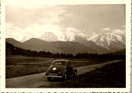 Photographie Photo Vintage Snapshot Amateur Automobile Voiture Plaine De Vaux - Cars