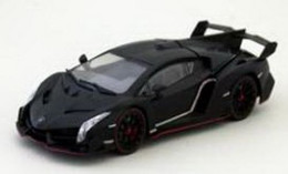 Lamborghini Veneno - 2014 - Black Mat + Red Character Line - Kyosho - Kyosho