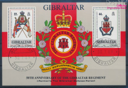 Gibraltar Block12 (kompl.Ausg.) Gestempelt 1989 Regiment Gibraltar (10343760 - Gibraltar