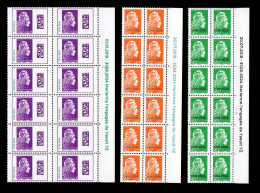 2024 - Bord De Feuille Avec Annotation Des Feuilles Des Timbres Marianne Surchargés LV, 1€ Et International -Faciale 51€ - 2018-2023 Marianne L'Engagée