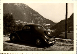 Photographie Photo Vintage Snapshot Amateur Automobile Voiture Auto Savoie - Cars