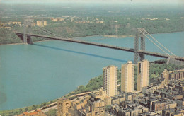 New York - Aerial View Of George Washington Bridge And Hudson River - Brücken Und Tunnel