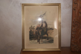 Lithographie "jeune Fille D'Avranches" Encadrée - Altri & Non Classificati