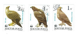 Hungary, Hongrie. Ungheria 1983; 3v. Protection Of Rare Birds Of Prey, Protezione Degli Uccelli Rapaci Rari; Used. - Eagles & Birds Of Prey