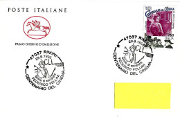 ITALIA ITALY - 1995 RIMINI Centenario Cinema FEDERICO FELLINI (Giulietta Masina) Su Fdc Poste Italiane - 11130 - 1991-00: Marcofilia