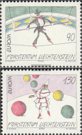 Liechtenstein 1283-1284 (complete Issue) Unmounted Mint / Never Hinged 2002 Circus - Neufs