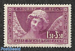 France 1930 National Cash 1v, Unused (hinged), Religion - Angels - Art - Sculpture - Nuovi