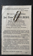 JAN  FRANS  ASSELBERG ° BOOM 1873 + TERHAGEN 1942  /   MARIA SOFIA GOOSSENS - Imágenes Religiosas
