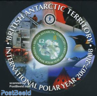 British Antarctica 2007 Int. Polar Year S/s, Mint NH, Nature - Science - Various - Penguins - The Arctic & Antarctica .. - Geography