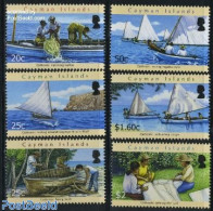 Cayman Islands 2011 Catboats 6v, Mint NH, Nature - Sport - Transport - Various - Fishing - Turtles - Sport (other And .. - Fishes