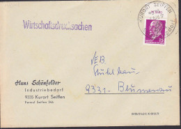 Kurort Seiffen W.-Ducksache Mit 15 Pfg. Walter Ulbricht Oberrand 847 OR3 1.6.73 - Brieven En Documenten