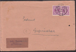 Gummersdorf Abs. Strombach über Mit 12 Pfg. AMP- Marke An Postamt  Großräschen, 11.4.46 - Lettres & Documents