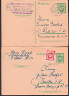 Großröhrsdorf, Kottmarsdorf  Zwei GA-Karte P8, Nach Dresden - Postal  Stationery