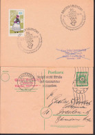 Bautzen MWellSt. 31.8.45 Und OSt. GA-Karte P8, Nach Dresden, Dazu SSt. II. Festiwal  Sebskeje Kultury - Enteros Postales