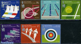 Isle Of Man 2012 Olympic Games London 7v, Mint NH, Sport - Athletics - Cycling - Kayaks & Rowing - Olympic Games - Sai.. - Atletismo