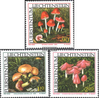 Liechtenstein 1252-1254 (complete Issue) Unmounted Mint / Never Hinged 2000 Rare Mushrooms - Unused Stamps