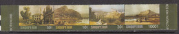 2005 Albania Art Paintings Castles Complete Strip Of 4 MNH - Albanien