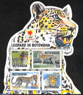 Botswana 2017 Leopard In Botswana, Bandung 2017 Logo On Border S/s, Mint NH, Nature - Cat Family - Philately - Wild Ma.. - Botswana (1966-...)