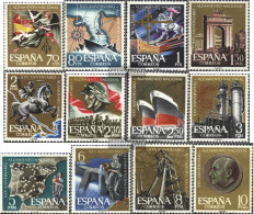 Spain 1248-1259 (complete Issue) Unmounted Mint / Never Hinged 1961 Civil War - Neufs