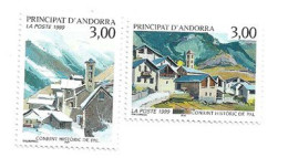 ANDORRA.  Pal Village (Famous World Ski Station In Andorra)  PAL-ARINSAL.   2 Stamps MNH ** - Sci