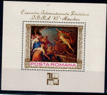 ROMANIA 1973  INTERNATIONAL STAMP EXHIBITION IBRA 73 MUNICH MI No BLOCK 104 MNH VF!! - Hojas Bloque