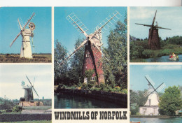 CN24. Postcard. Windmills Of Norfolk. - Molinos De Viento