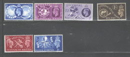 G.B. 1946 "PEACE" & 1948 "U.P.U." & 1951 "BRITANNIA" MNH - Unused Stamps
